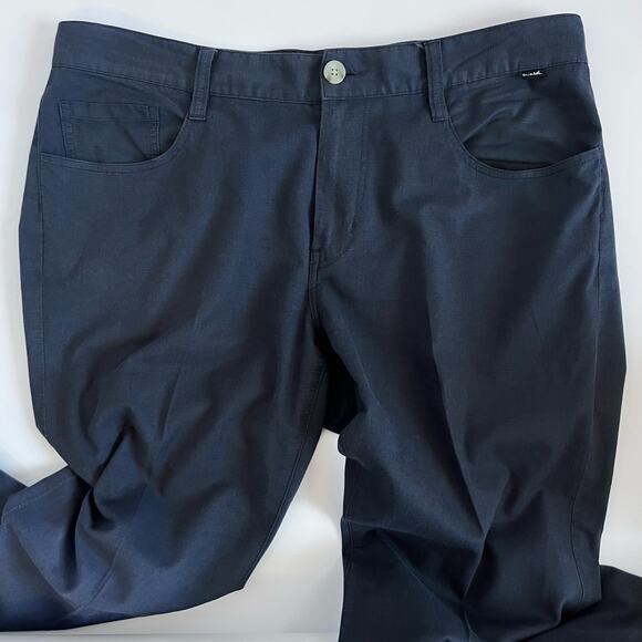 TravisMathew Men's Open to Close Golf Casual Pant Blue 5 Pocket Stretch Size 34 - Picture 4 of 14